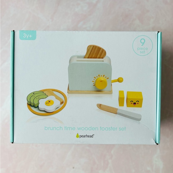 Pearhead Wooden Toaster Set - Picture 1 of 3